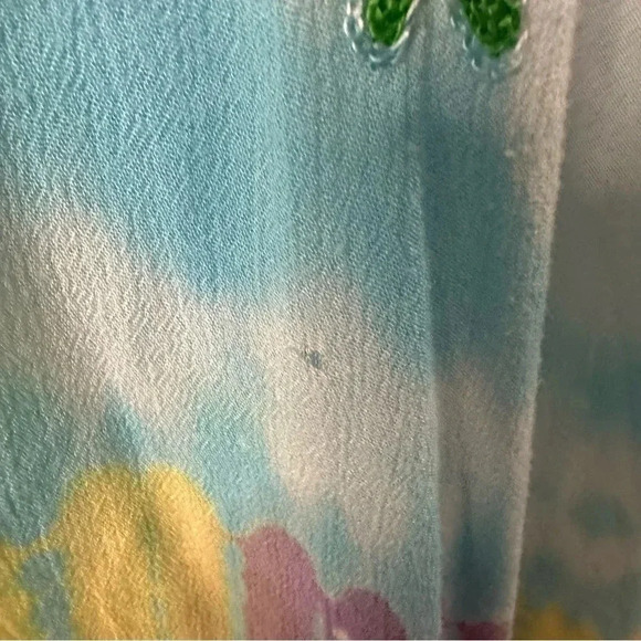 Jessica Taylor Beach Cover-Up Dress plus Size2X Tie Dye Blue Embroidery Boho - Picture 6 of 6